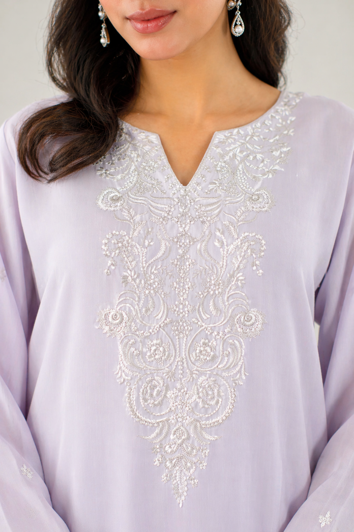 Lavender Embroidered 3-Piece Set