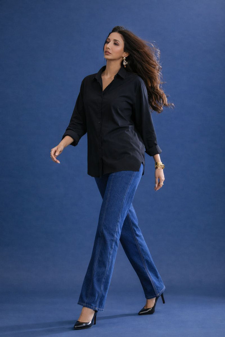 Black Collar Top