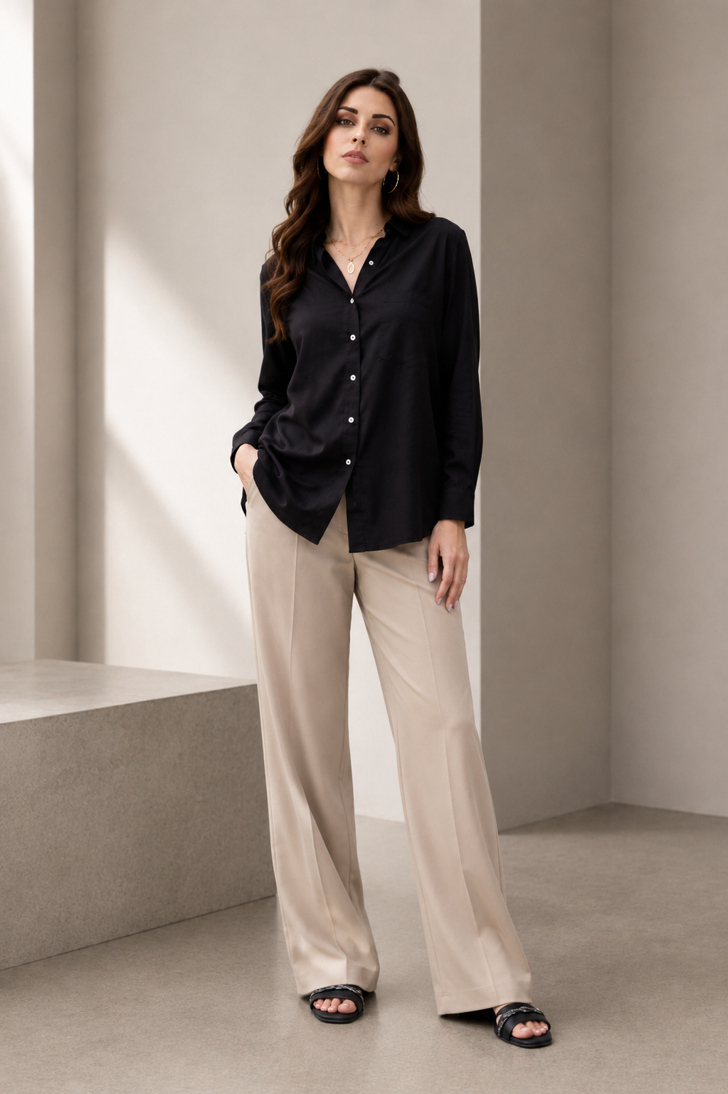Black Cambric Top