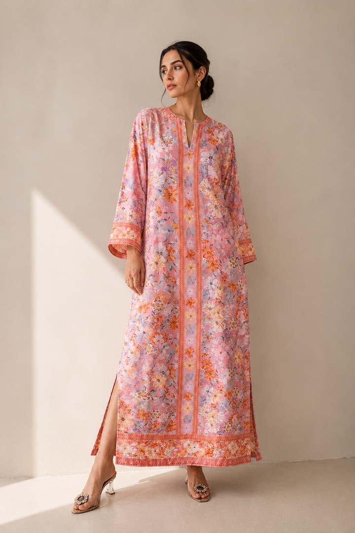 Floral Blush Kaftan