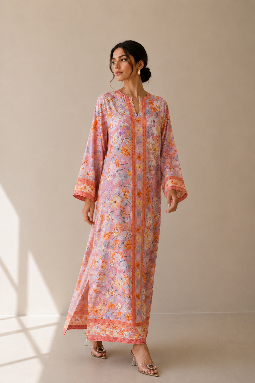 Floral Blush Kaftan
