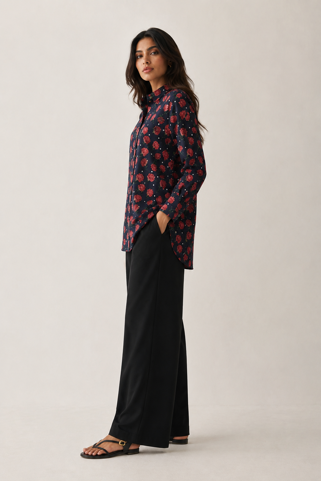 Printed Silk Top - 07