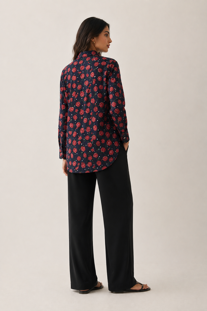 Printed Silk Top - 07
