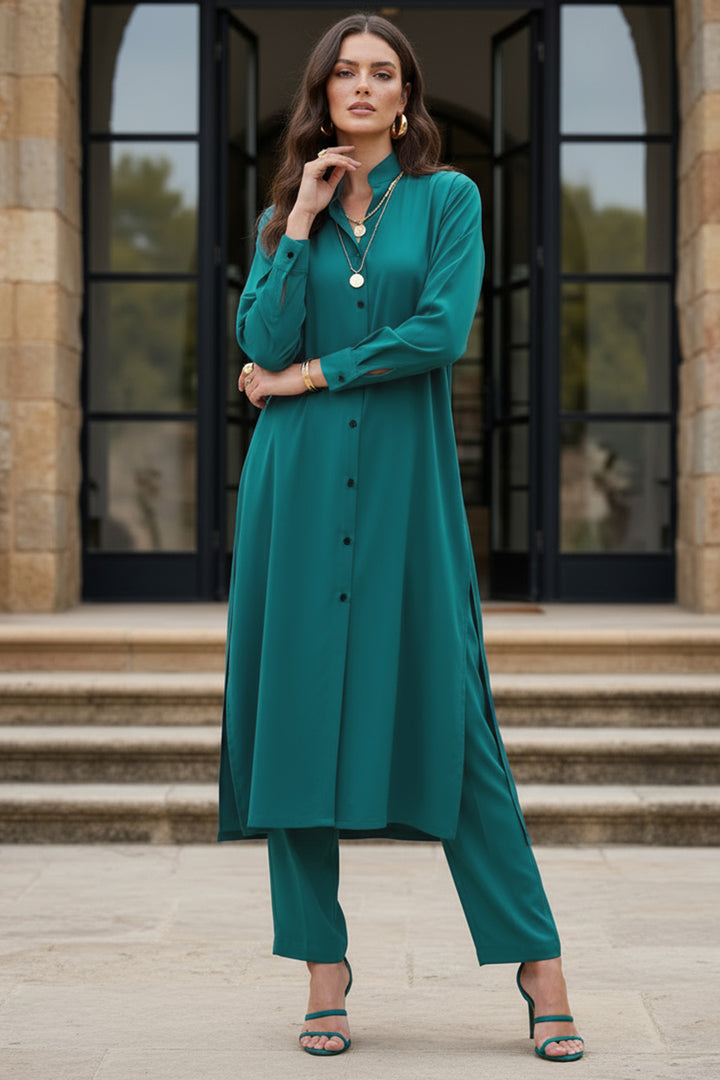 Persian Teal Long Dress