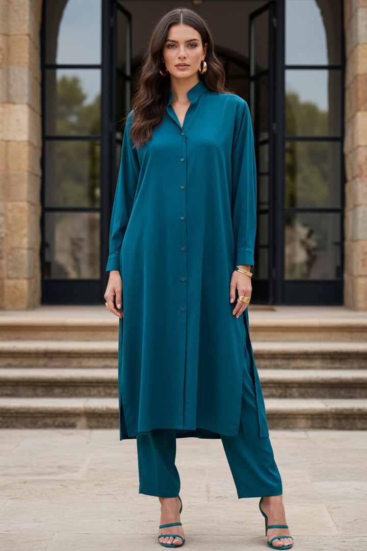 Persian Green Long Dress