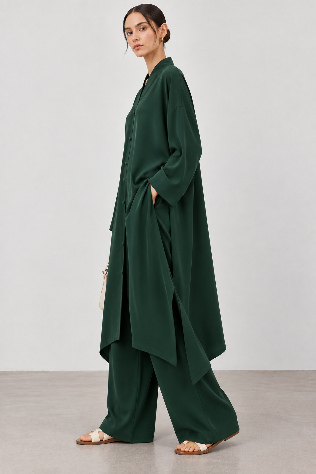 Bottle Green Flow Co-ord