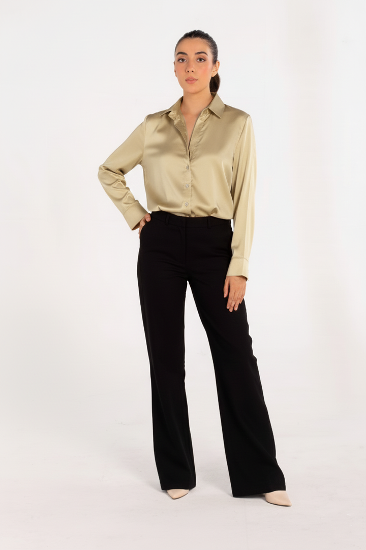 Light Gold Silk Shirt