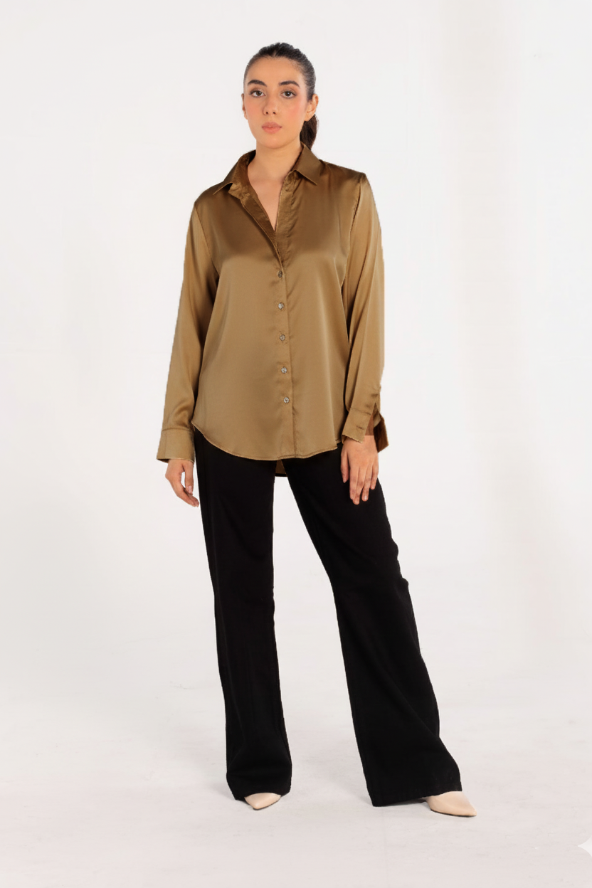 Copper Silk Shirt