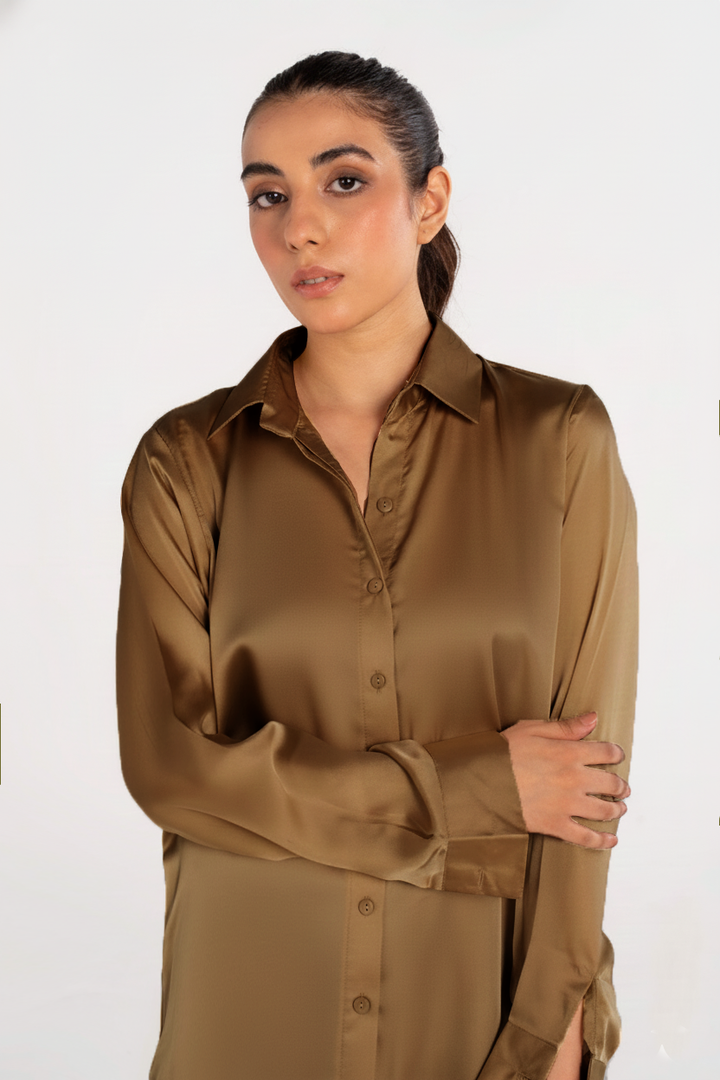 Copper Silk Shirt
