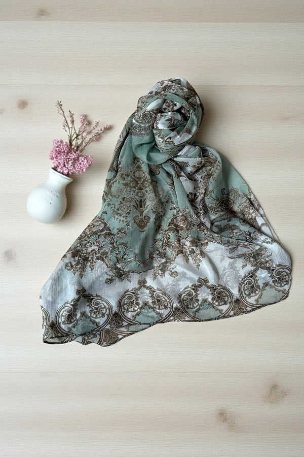Printed Chiffon Dupatta - 04