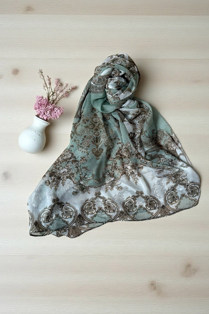 Printed Chiffon Dupatta - 04