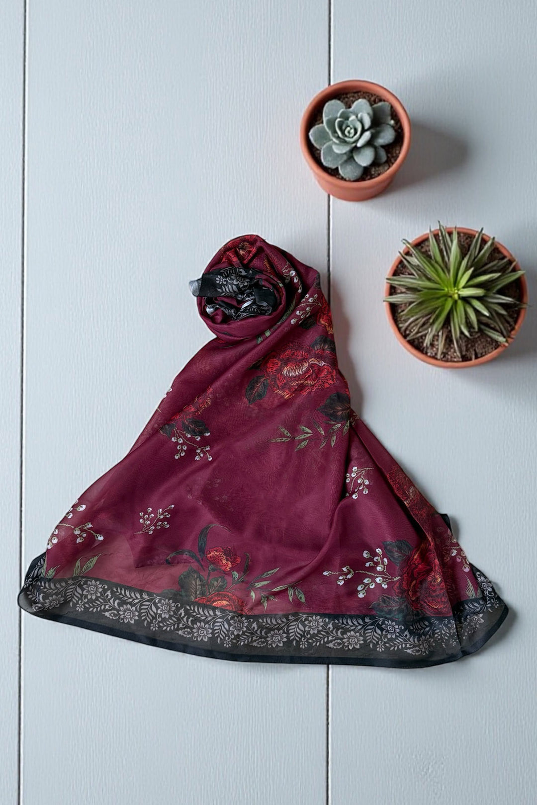 Printed Chiffon Dupatta - 02