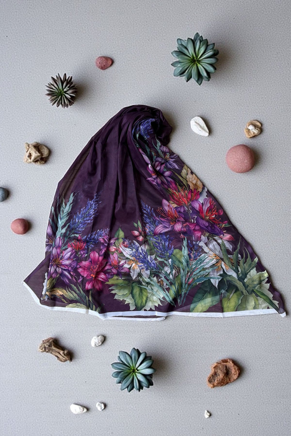 Printed Chiffon Dupatta - 05
