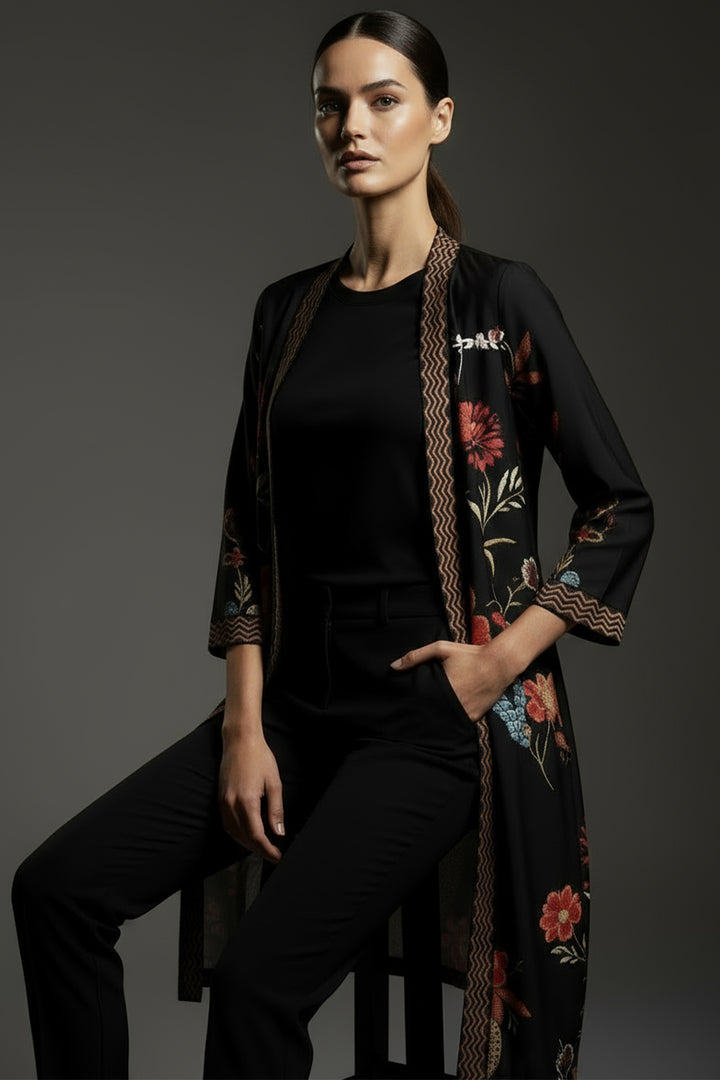 Printed Layered Dress - 01