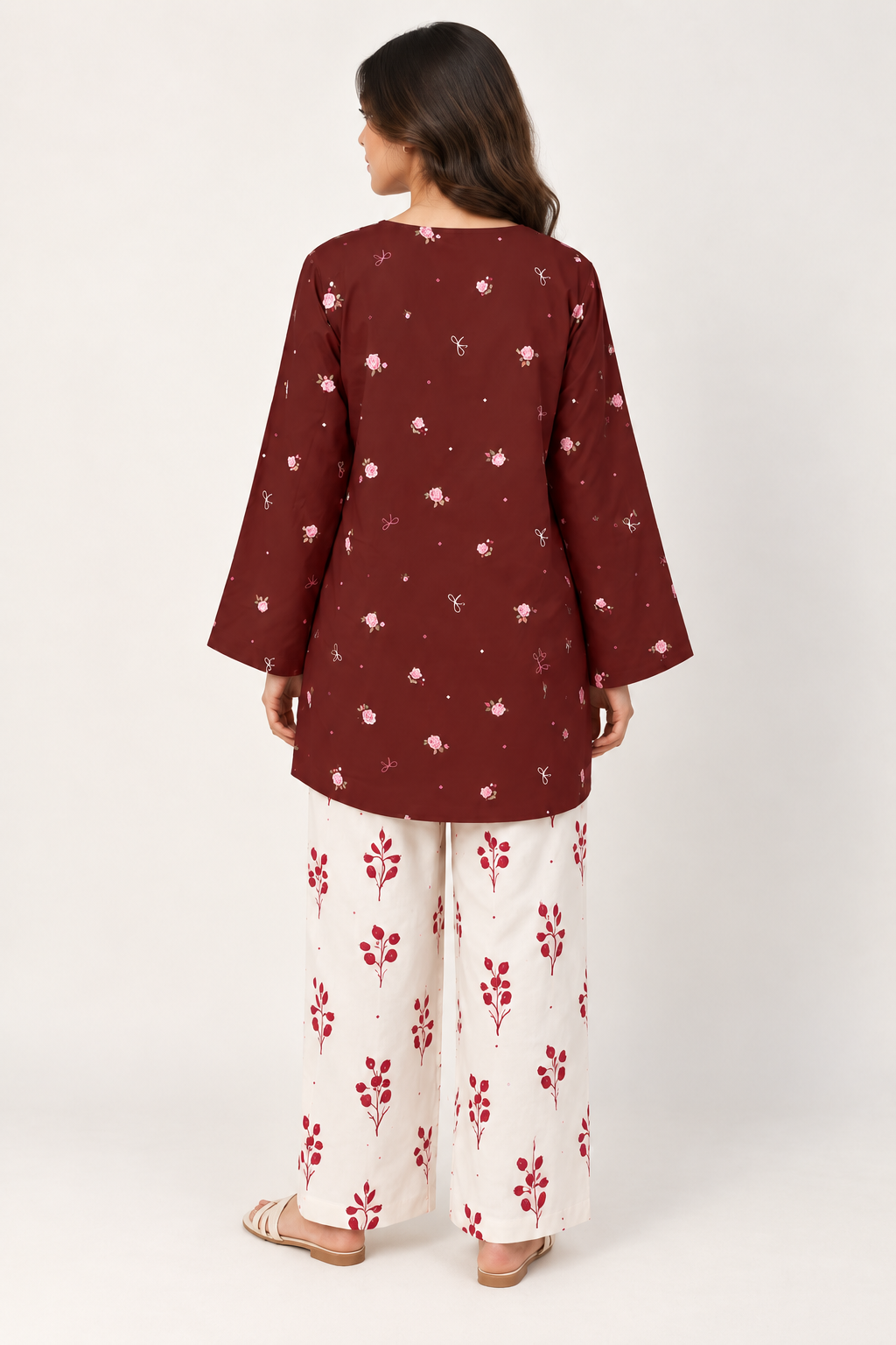 Crimson Blossom Co Ord Set