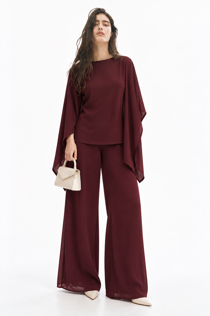 Burgundy Flow Co-ord