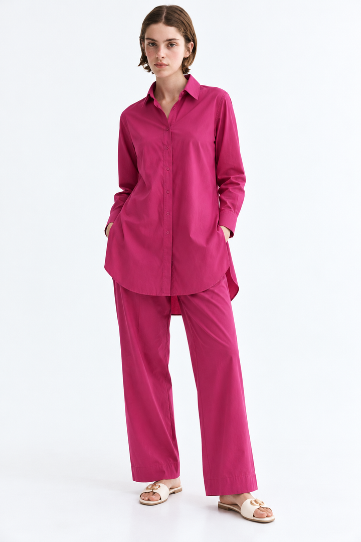 Hot Pink Cambric Co Ord Set