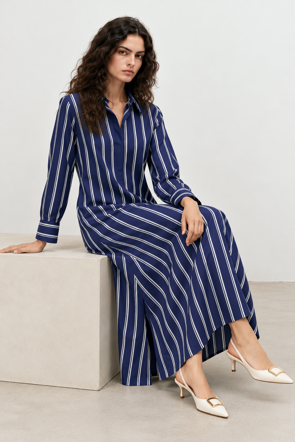 Sapphire Stripe Dress