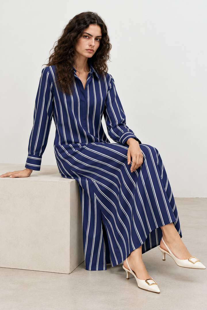 Sapphire Stripe Dress