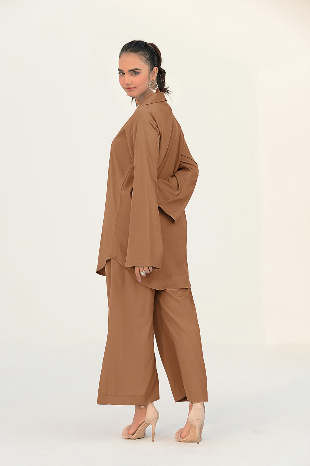 Pastel Brown Co Ord Set