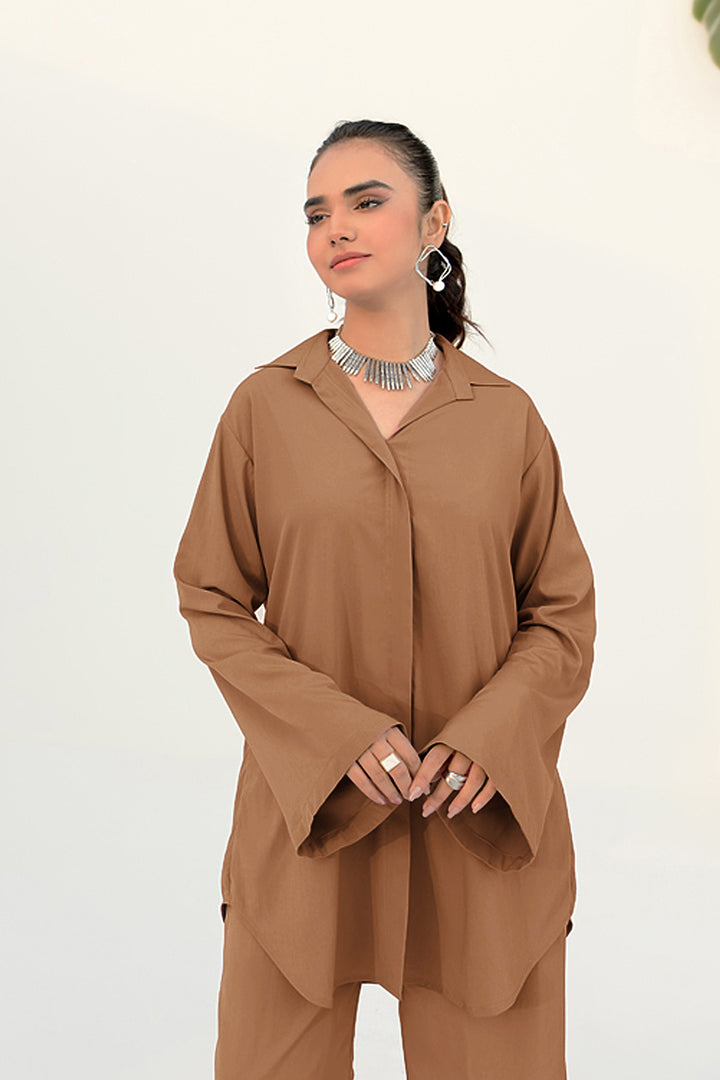 Pastel Brown Co Ord Set