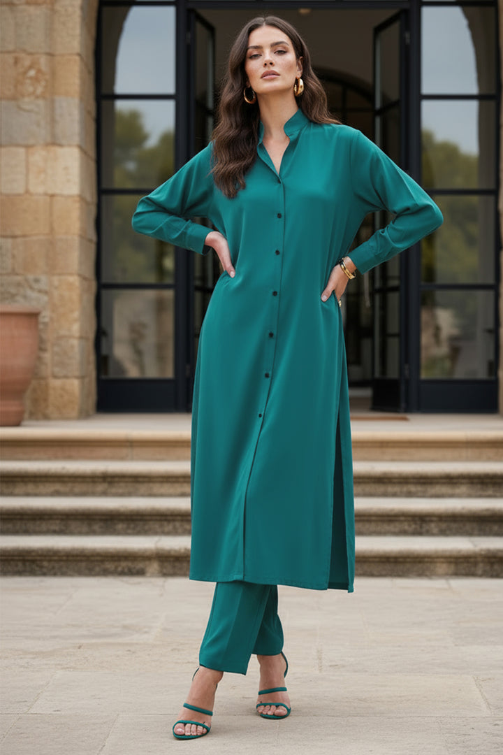 Persian Teal Long Dress