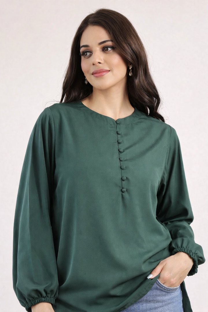 Bottle Green Top