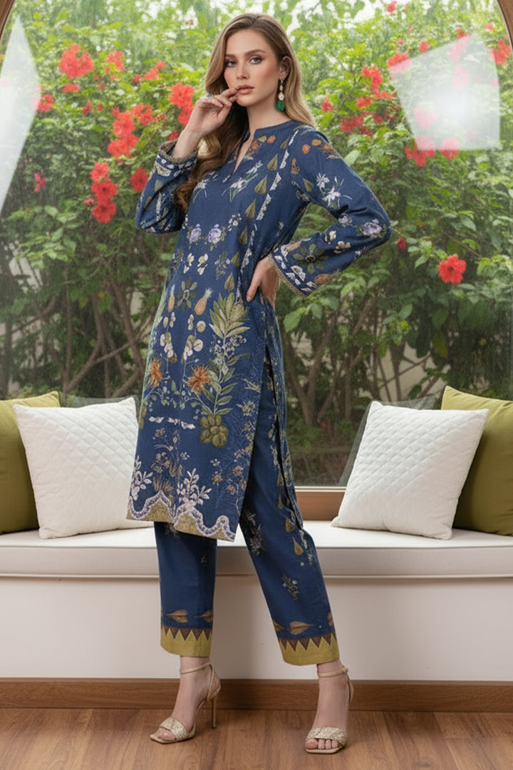 2 Piece Printed  Suit - 56