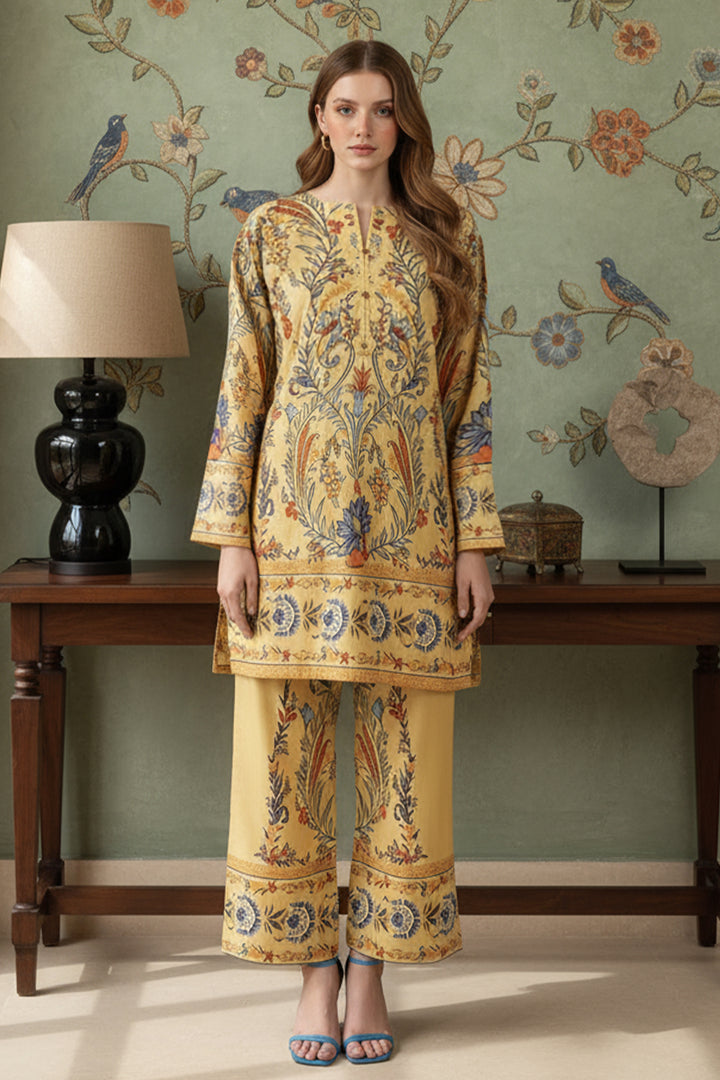 2 Pcs Printed Suit - 70