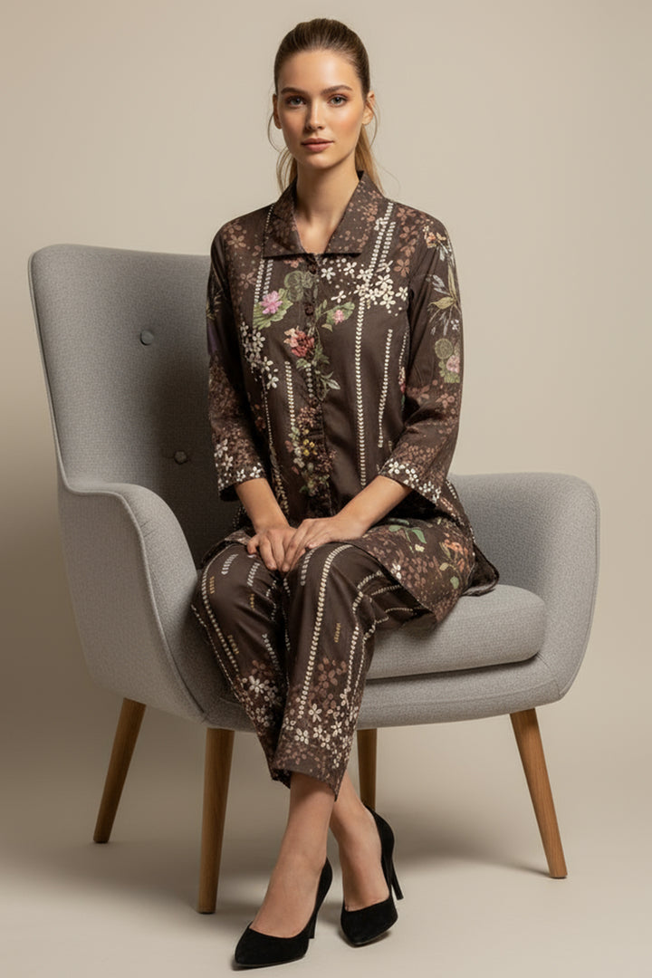 2 Piece Printed  Co Ord set - 75