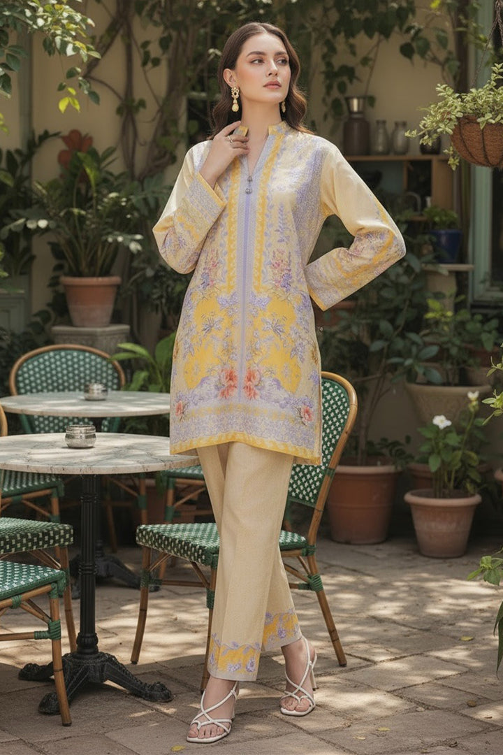 2 Piece Printed  Suit - 58