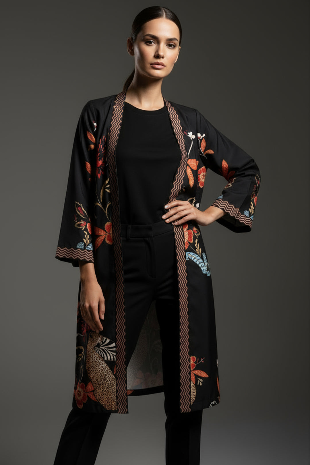 Printed Layered Dress - 01