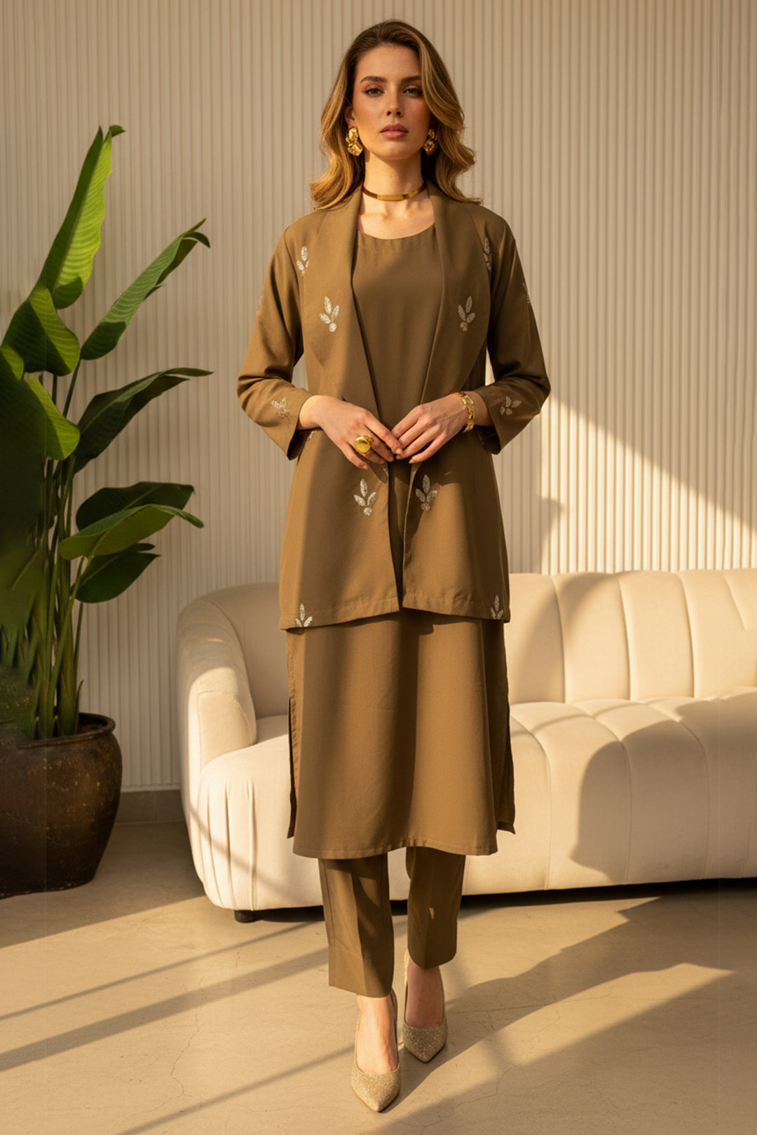 3 Pcs Layered Dress- 001