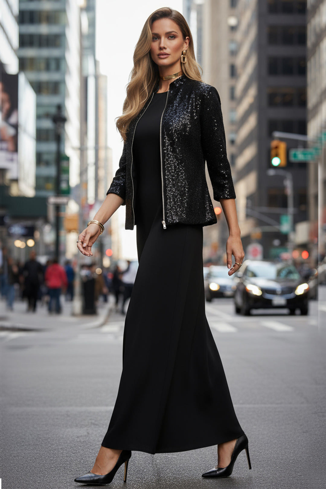 Elegant Layered Dress - 01