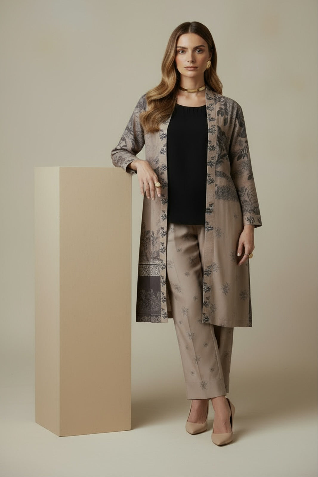 Printed Layered Dress