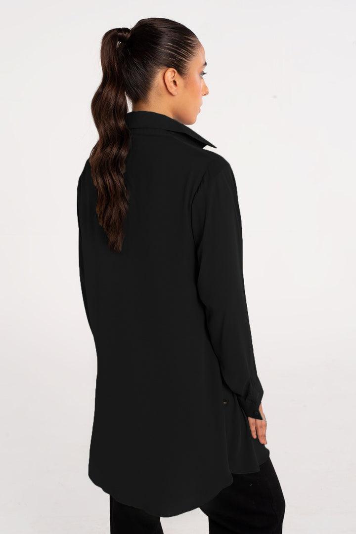 Black crepe Top - 02