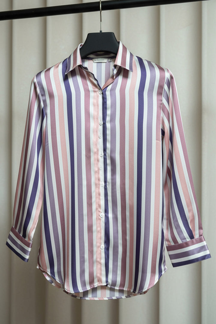 Striped Collar Shirt - 3