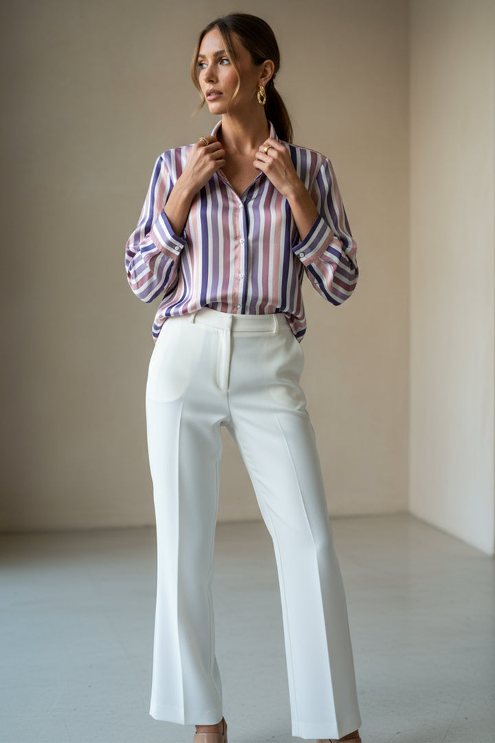 Striped Collar Shirt - 3