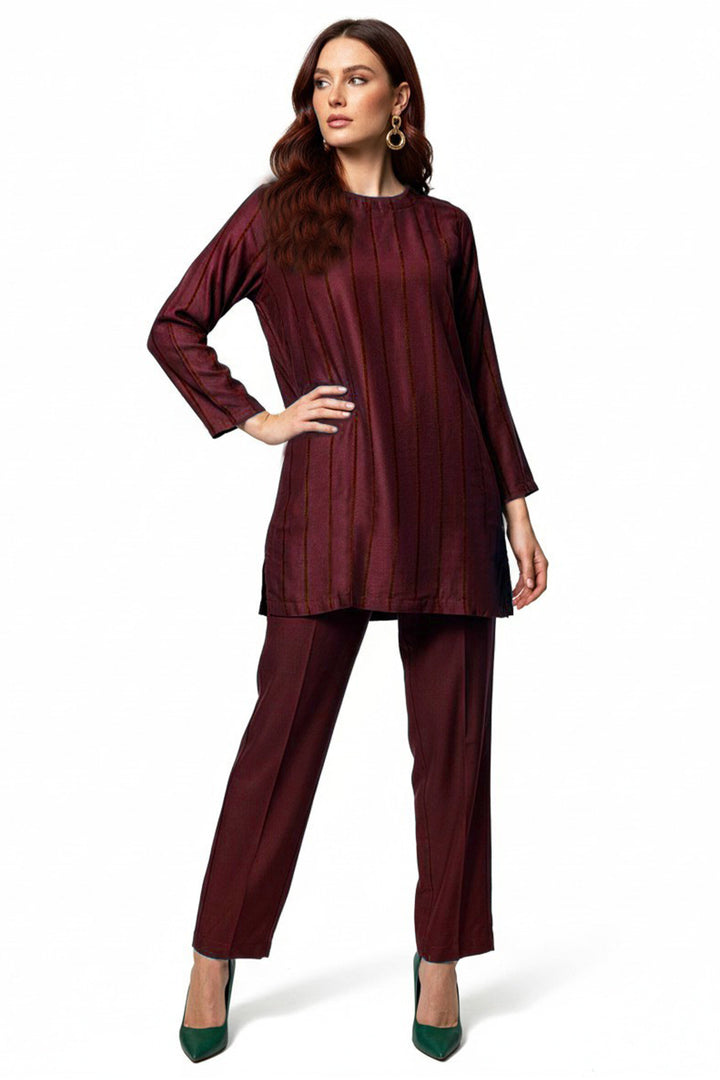 Maroon Co Ord set - 030