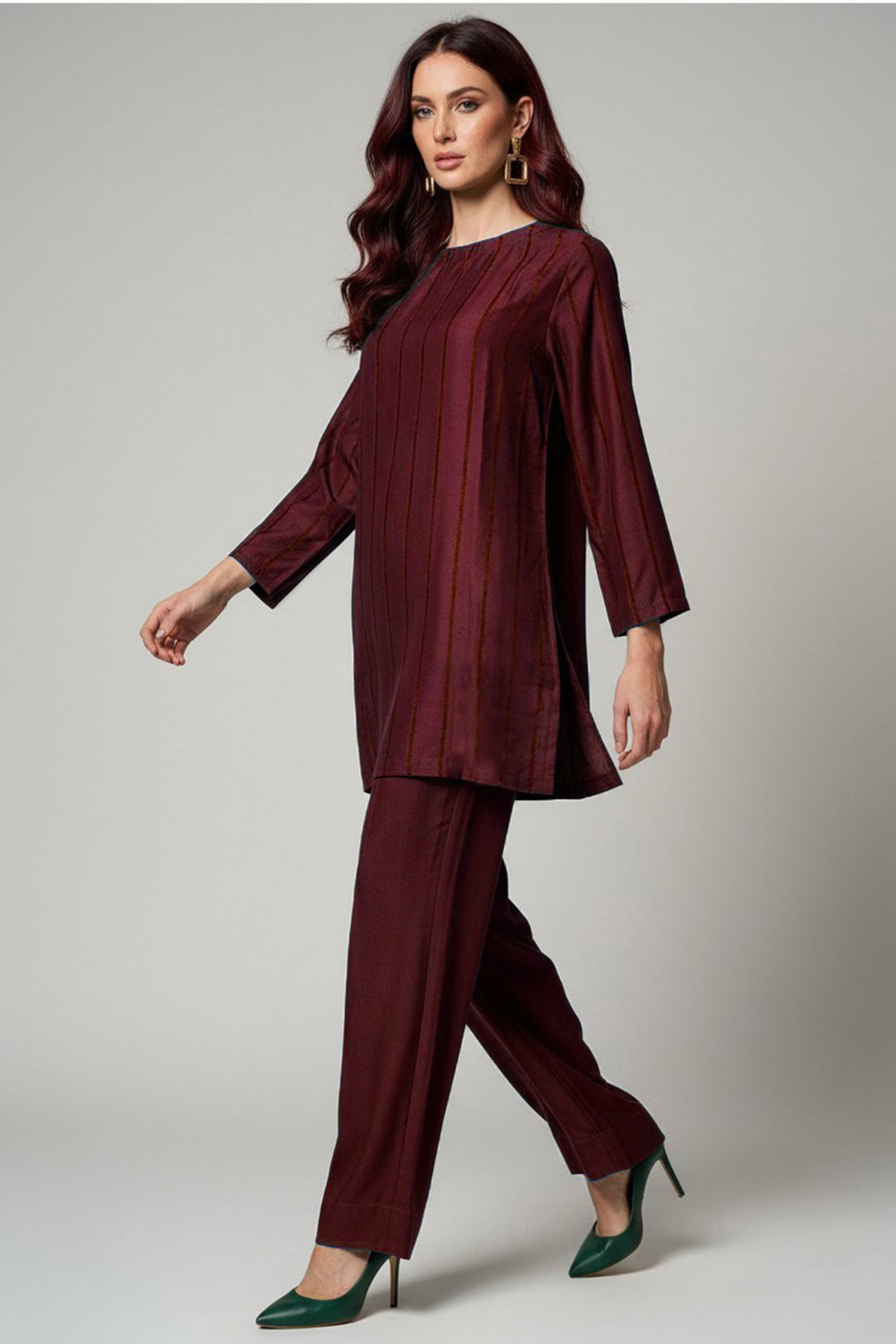 Maroon Co Ord set - 030