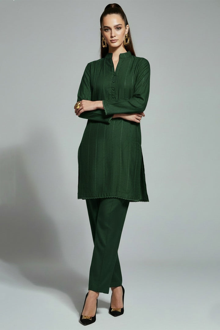 Bottle Green Dress - 01