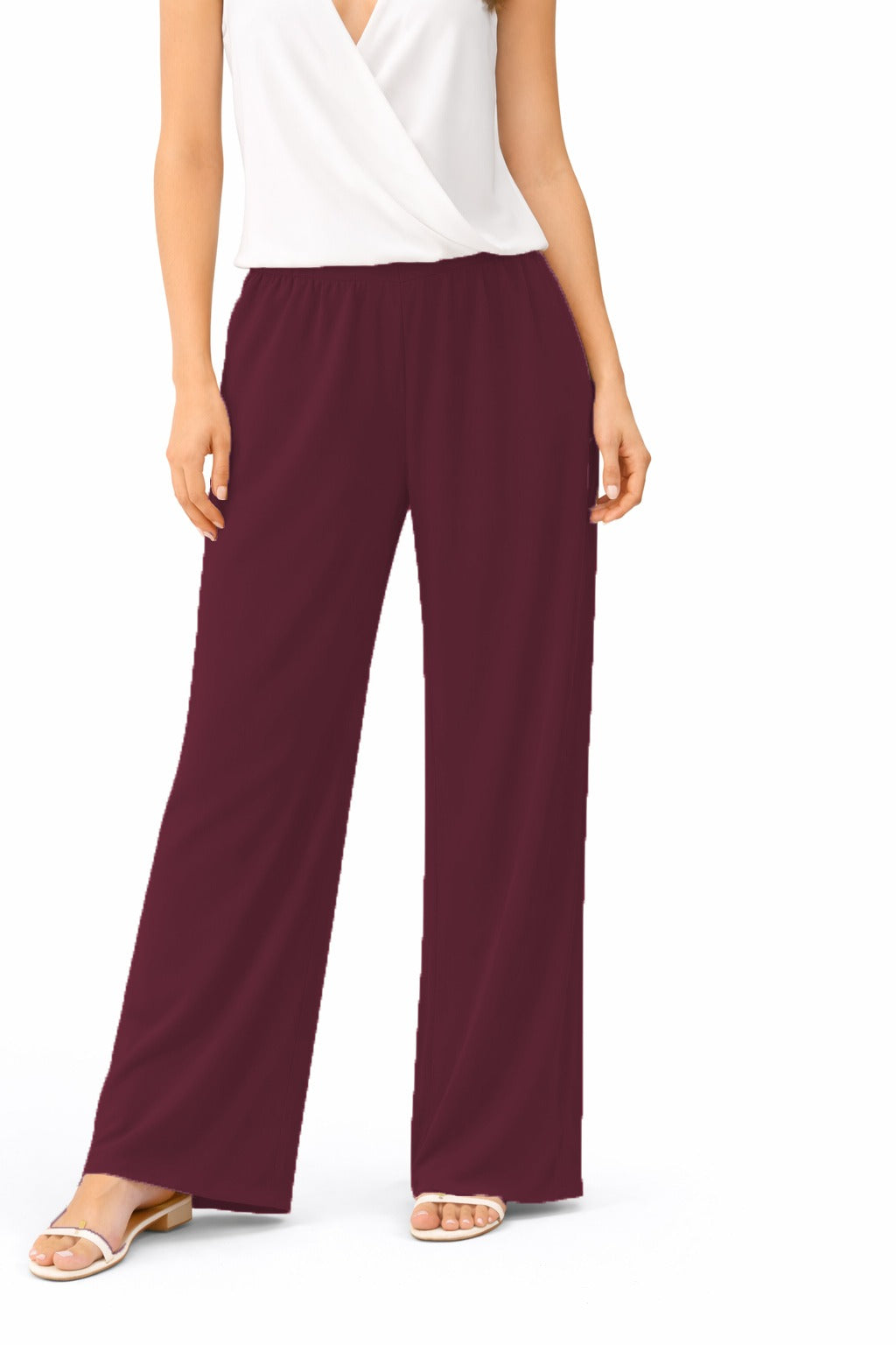 Maroon Plain Trouser