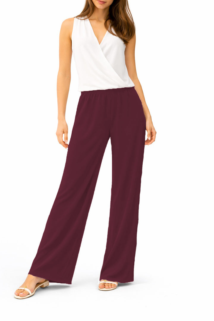 Maroon Plain Trouser