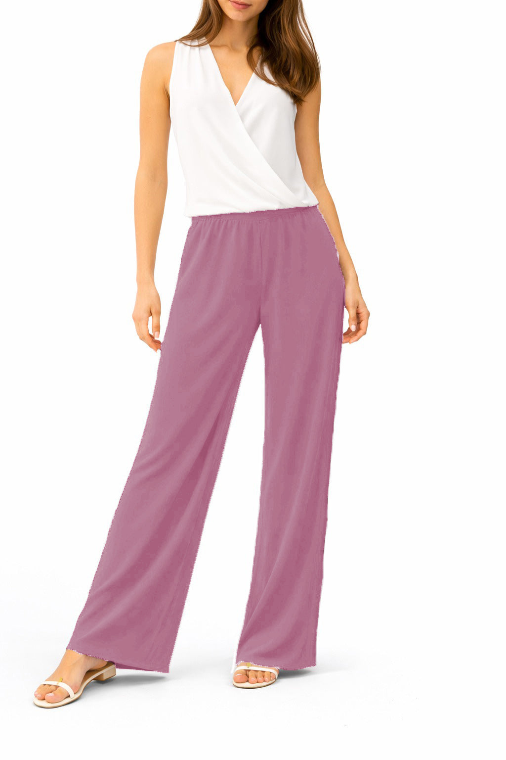 Pink Plain Trouser