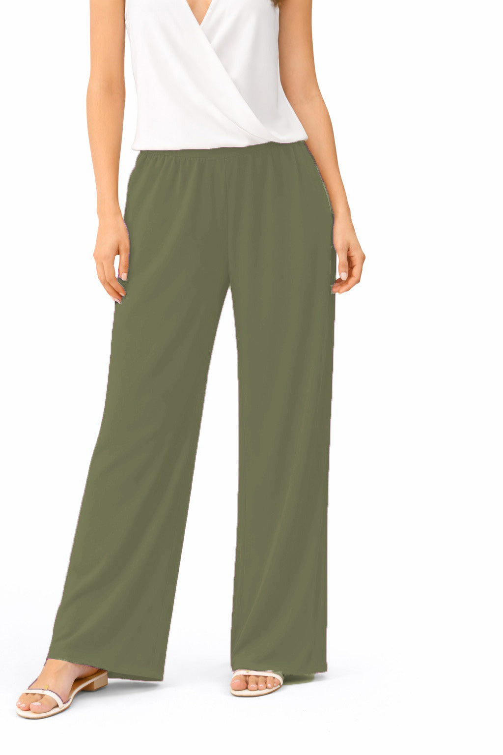 Mashroom Olive Plain Trouser
