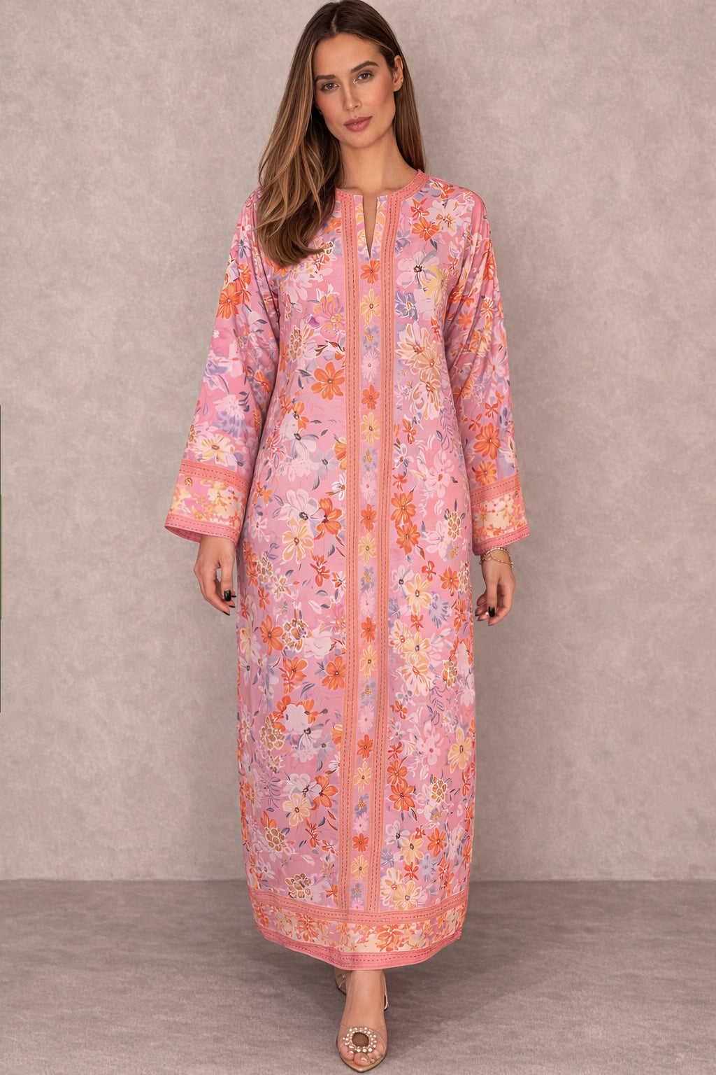 Floral Blush Kaftan
