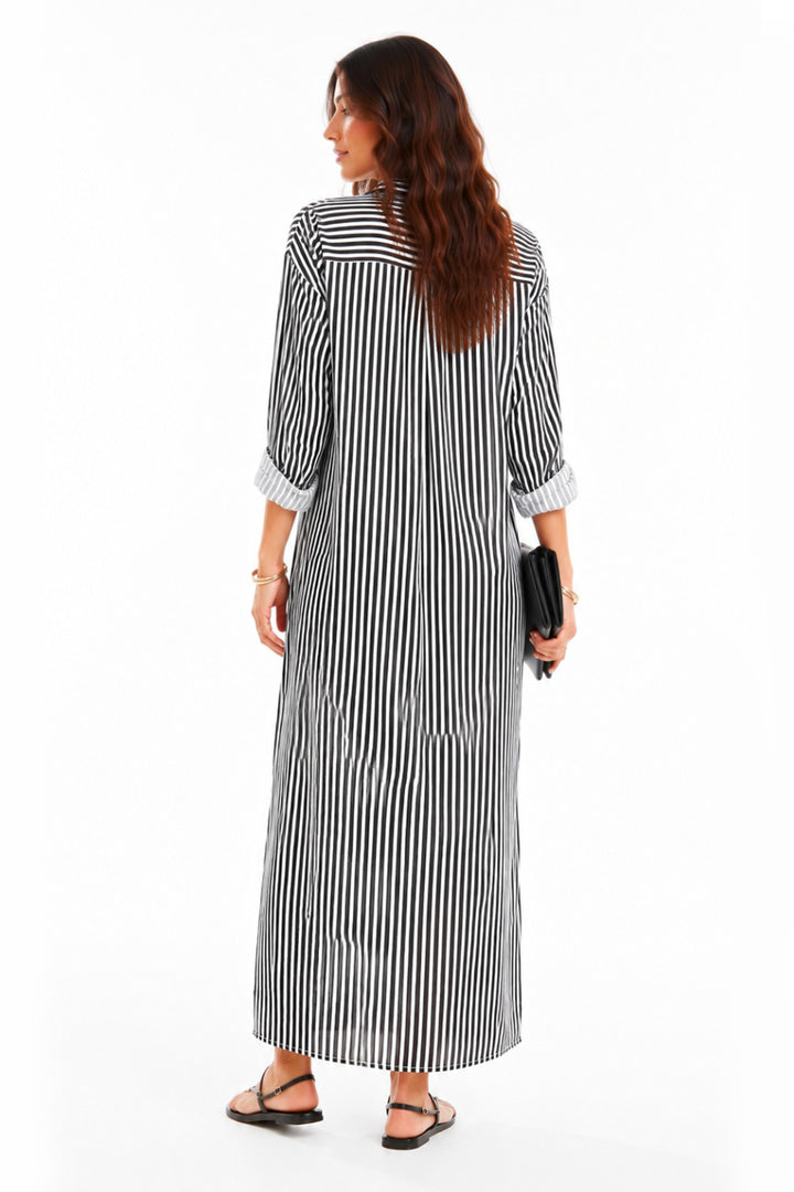 Striped Long Dress