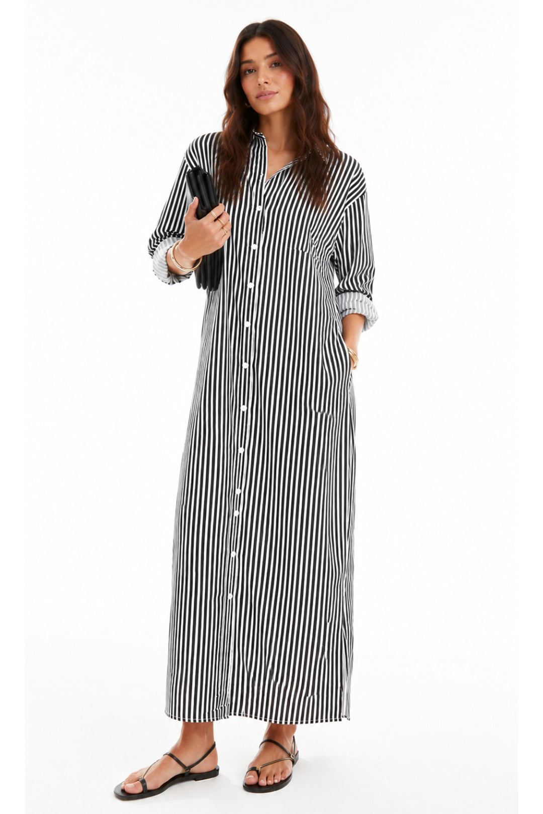 Striped Long Dress