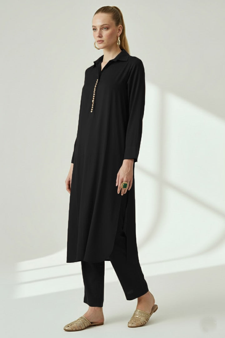 Studded Black Shirt