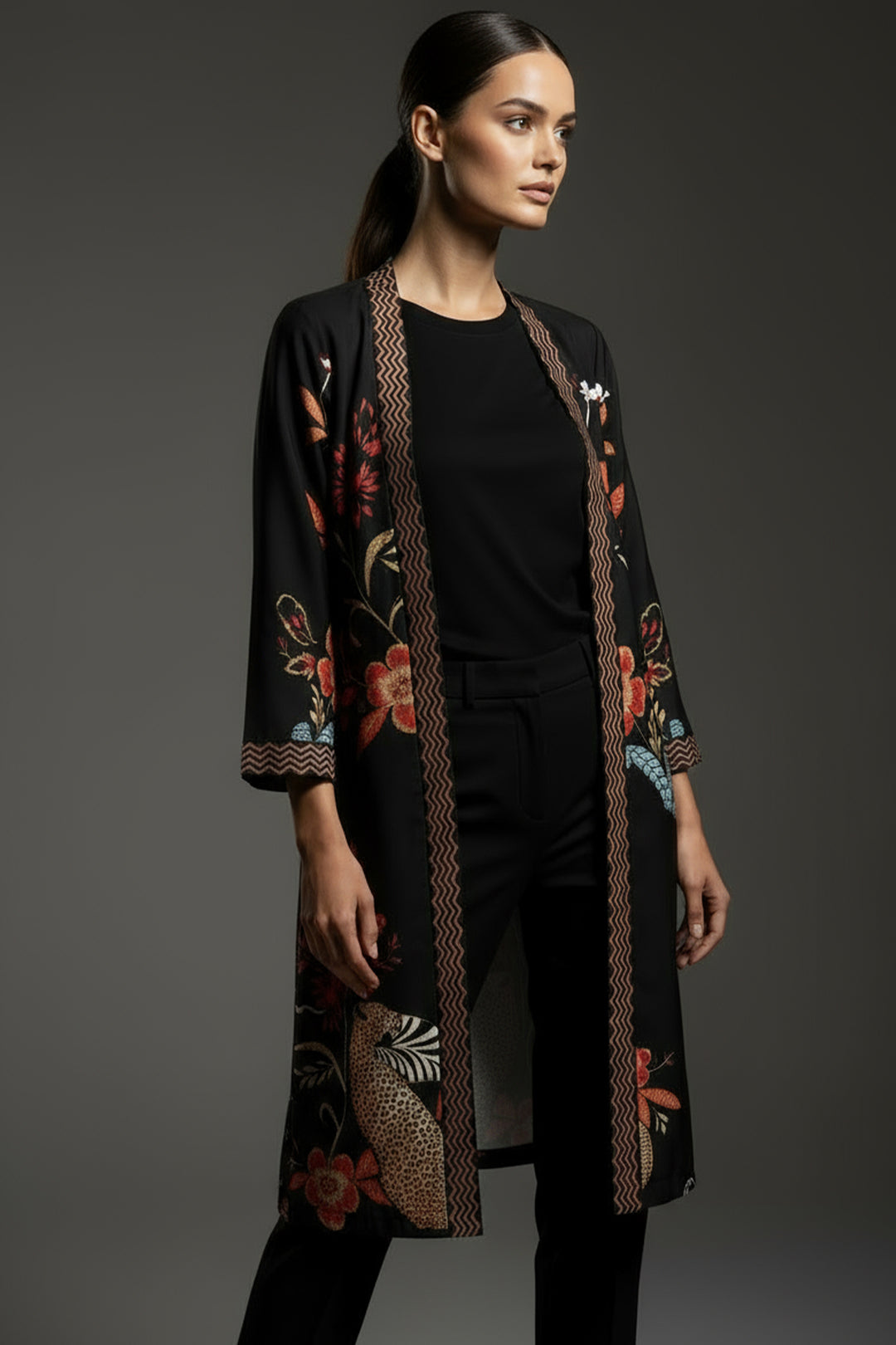 Printed Layered Dress - 01